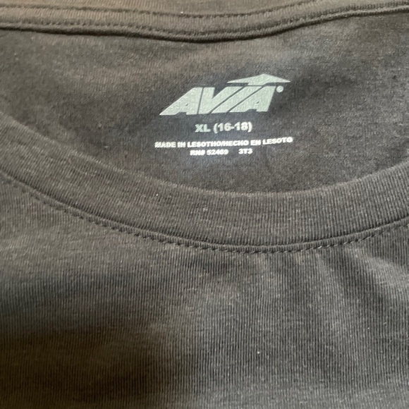 Avia‎ Women's Short Sleeve Oversize Tee T-Shirt Black Soot NWT Loose Fit - Picture 14 of 16